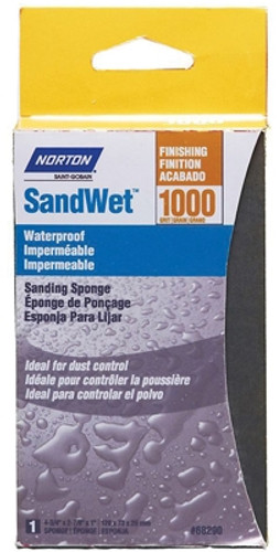 Norton Sandwet Waterproof Sanding Sponge - 1500 Grit