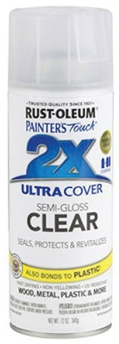 Rust-Oleum Painter's Touch 2X Ultra Cover Clear Spray, 12 oz., Semi-Gloss