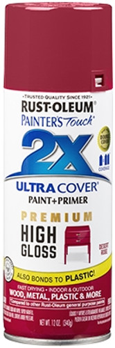 Rust-Oleum 2X Ultra Cover Spray Paint, 12 oz., High Gloss Desert Rose