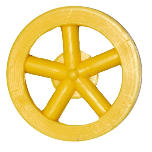 Front Spoke Dragster Wheels With Spokes, Yellow, pkg/100