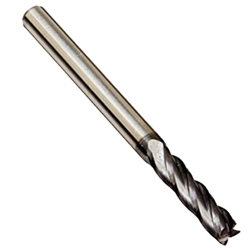 High Speed Steel End Mill - Single End - 4 Flute - 1/8" Mill Dia - 1/8" Shank