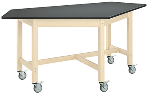 Diversified Forward Vision Mobile Table - 3/4" Phenolic Resin Top - 84"W x 44"D x 35"H OAL