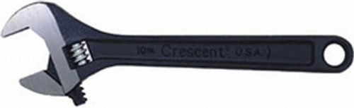 Crescent Adjustable Wrench, Black Phospate Finish, 10"L , 1-5/16" Max Opening