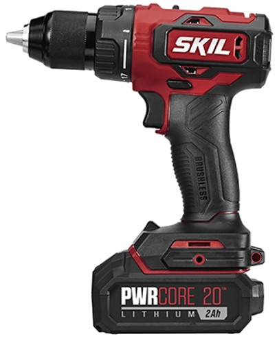SKIL PWRCORE 20 Cordless Brushless Drill/Driver Kit - 20V, 1/2"