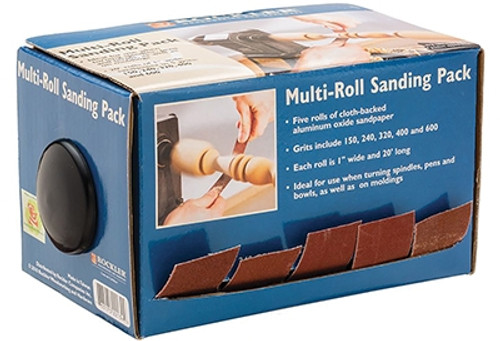 Rockler Woodturner's Multi-Roll Sanding Pack - pkg/5
