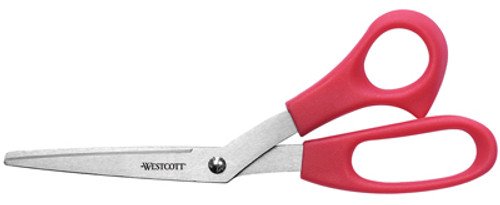 Wescott Scissors, Stainless Steel, Plastic Handle, 8"