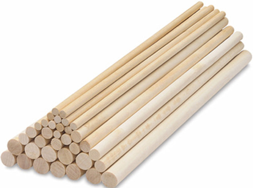 Birch Dowel Rods, 5/8" x 36"