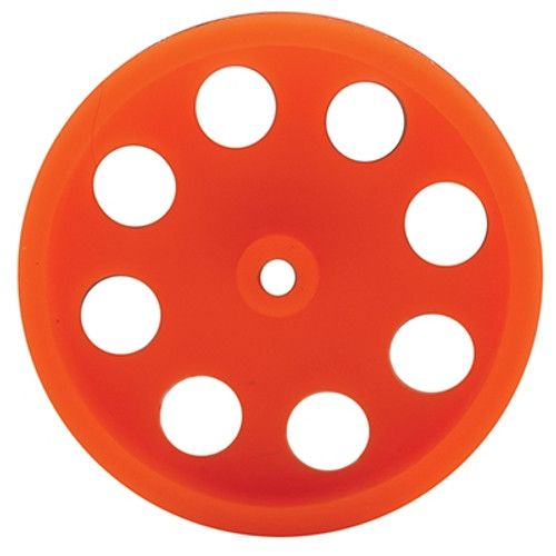 Rear Speed Dragster Wheels With Holes, Orange, pkg/100