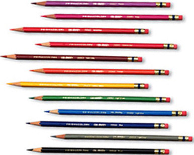 Prismacolor Col-Erase - Pencil Eraser Tipped - 12 Colors - Paxton