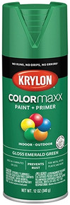 Krylon® COLORmaxx™ Paint + Primer Gloss Emerald Green - 12 oz. at