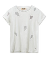 MOS MOSH White Mmlaura O-Ss Glam Tee | 160850