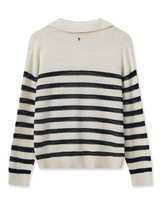 MOS MOSH Ecru Mmrora Stripe Knit | 158880 MOS MOSH Ecru Mmrora Stripe Knit | 158880