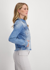 MONARI Jeans Shirt Collar Jacket