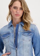 MONARI Jeans Shirt Collar Jacket
