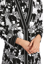 MARC CAIN White and Black Ladies Cardigan