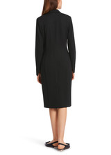 MARC CAIN Black Polo Dress With Pleated Skirt