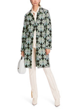 MARC CAIN Frozen Sage Coat - Knitted In Germany