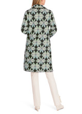 MARC CAIN Frozen Sage Coat - Knitted In Germany
