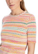 MARC CAIN Bright Toffee Knitted In Germany Cardigan