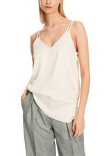MARC CAIN Bright Ecru Loose-Fitting Top