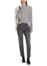 MARC CAIN White And Black Striped Long Sleeve