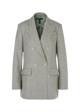 MARC CAIN Frozen Sage Herringbone Blazer
