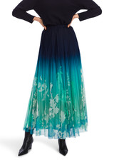 MARC CAIN COLLECTIONS Soft Malachite Long Tulle Skirt | XC 71.07 W34