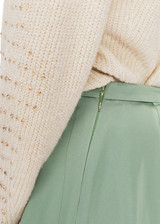 MARC CAIN Frozen Sage Pencil Skirt With Stretch