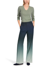 MARC CAIN Frozen Sage Faid Trousers With Colour Gradient