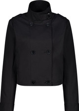 MONARI Black Short Trench Jacket