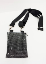 MONARI Black Mobile Phone Case With Rhinestones