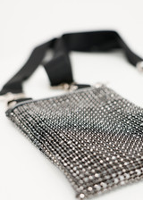 MONARI Black Mobile Phone Case With Rhinestones