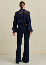 POM Jeans - Kate Flare Washed Midnight Blue