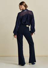 POM Jeans - Kate Flare Washed Midnight Blue