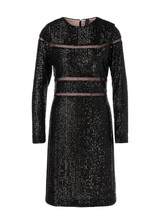 MARC CAIN Black Sequin Dress