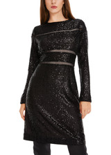 MARC CAIN Black Sequin Dress
