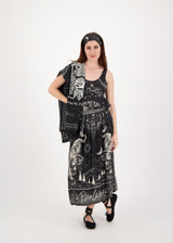 ME369 Magic Vanessa Printed Midi Skirt