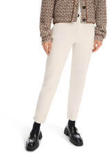 Marc Cain Smoke Split Trousers, Slim Fit, Ankle-Length, Slit Hem, Stretch Cotton.