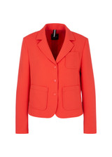 MARC CAIN Campari Solid Blazer With Patch Pockets | YS 34.01 W05 MARC CAIN Campari Solid Blazer With Patch Pockets | YS 34.01 W05