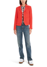 MARC CAIN Campari Solid Blazer With Patch Pockets | YS 34.01 W05