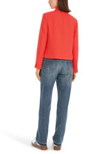 MARC CAIN Campari Solid Blazer With Patch Pockets | YS 34.01 W05 MARC CAIN Campari Solid Blazer With Patch Pockets | YS 34.01 W05
