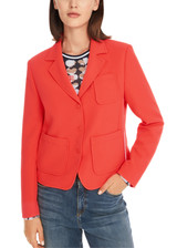 MARC CAIN Campari Solid Blazer With Patch Pockets | YS 34.01 W05