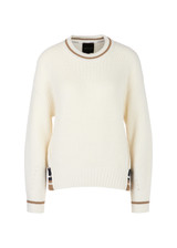 MARC CAIN SPORTS Off-White Egg-Shaped Sweater  Knitted In Germany | YS 41.08 M19