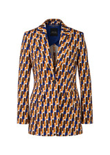 MARC CAIN COLLECTIONS Deep Royal Blue Scuba Jersey Blazer | YC 34.12 J01