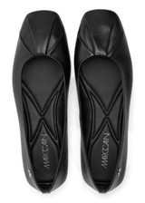 MARC CAIN COLLECTIONS Black Goat Nappa Ballerina With Soft Sole | YC SF.02 L06