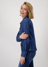 MONARI Jeans Colour Shirt CollarJeans Blouse | 409500