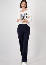 MONARI Off-White Shirt With Woman Print | 409346 MONARI Off-White Shirt With Woman Print | 409346