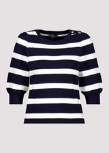 MONARI Deep Ocean Striped Striped Knitted Jumper | 409232