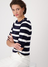MONARI Deep Ocean Striped Striped Knitted Jumper | 409232