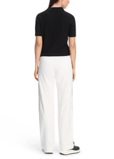 MARC CAIN SPORTS White And Black Washington Trousers With Leopard | YS 81.31 J51 MARC CAIN SPORTS White And Black Washington Trousers With Leopard | YS 81.31 J51